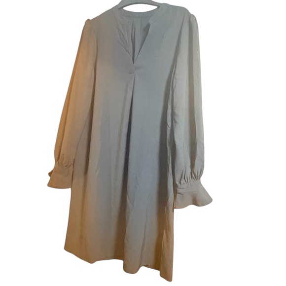 Dresses & Skirts - Elegant Cream Long Sleeve Dress